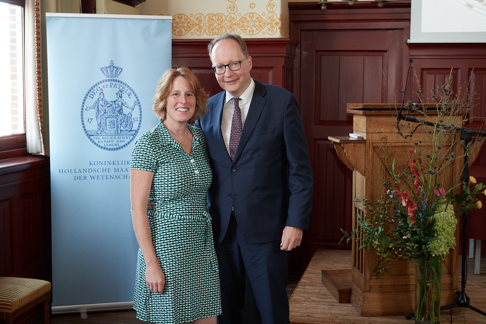 Carla Hoetink met partner